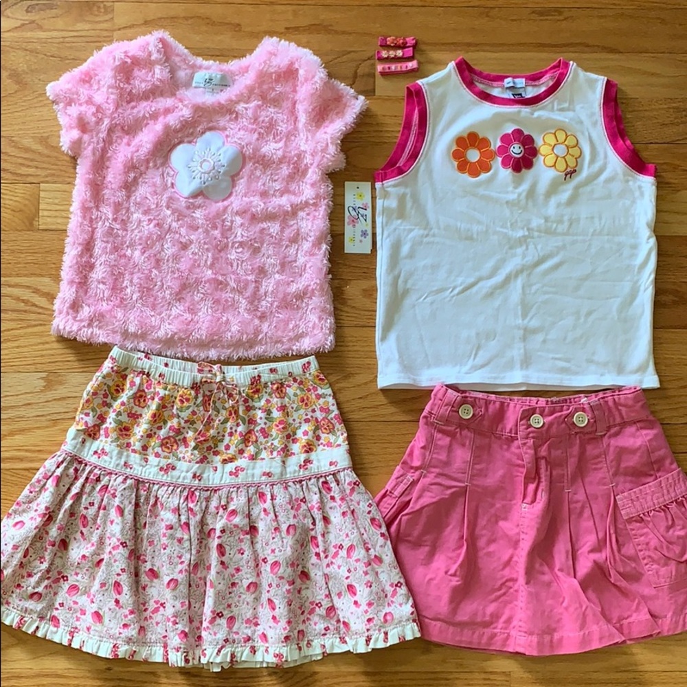 GAP girls outfits, size 6, tops , skort and skirt